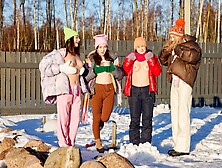 Winter time fuck with the best teen hoes