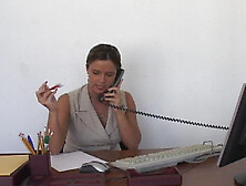 Daisy Fucking In The Desk With Her Big Ass