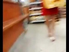 Candid Mature Feet in pums at the store