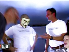 Unsightly wench with nylons hard screwed by Terry Kemaco and Jorge