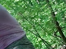 Public Hiking Trail T Girl Crossdresser Quick Dildo Ass