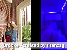 Blonde Girl Brooke Sends Snap To Her Boyfriend