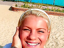 Blonde Teen Is Giving Him A Strong Blowjob (18+)