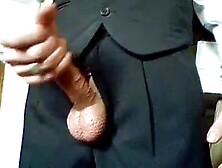 Amateur Daddy Stroking Hard In A Suit 2