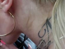 Skinny Inked Hooker Rides Big Dick Cowgirl Style For Cumshot