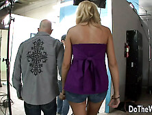 Blonde Cuckolding Wife Darcy Tyler Takes a Thick Meat Rod