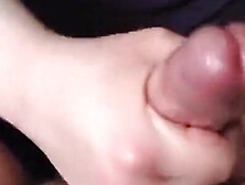 Homemade handjob and ball squeeze makes me cum