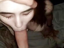 Brunette gives Amazing Blowjob - CamStrokers. com