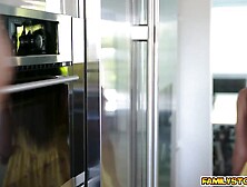 Gianna Gem seducing her stepdad and making her fuck her tight muff