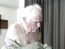 The dancing grandpa clown! The sadistic home nurse's amusement object!