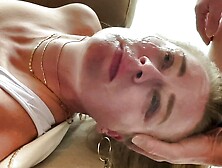 Extreme deepthroat makes her go cross eyed