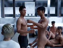Amateur gay muscle stud goes bareback with juniors