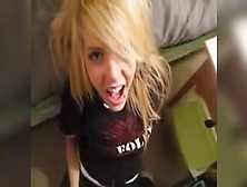 Cute Blonde Emo Girl Blowjob