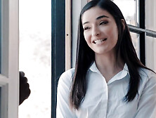 College girl fucks stepbrother's BBC best friend