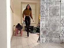 Sweater Mistress Pegging Slave