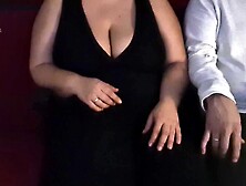 Groped at the cinema that babe ends up touching a stranger's shlong