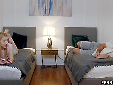 Cute teen lost a wager and gets to bound down by her step brother - Ravishing Lina