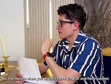 Round butt blond entreats her tongue trainer to pound her taut juicy cunt,  I'll let u bang me if u educate me!