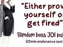 Femdom Boss Part two: Endurance Test To Save Your Job RP