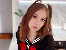 Cutie Schoolgirl Made Him Cum Prematurely Pov 4k