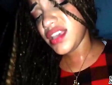 Naughty nympho sister ties me up and rides me she puts my meat in her butt hard until I jizz in her cunt and in her mouth she su