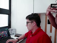 Divorced Milf Fucks Virgin Nerd to Help Her Invest Online! Pipe Boy and