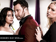 MODERN-DAY SINS - Cheating Husband Fucks Sneaky Mistress In Secret While Wife Waits In Other Room