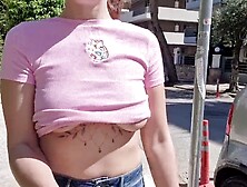 Polki ukryta kamera,  public flashing