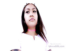 Saucy darkhaired babe Model copulated by long male stick in studio