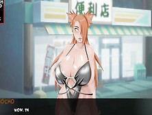 Curvaceous monster girls with big tits and asses banged in a porn game