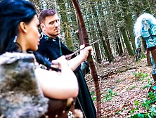 Great outdoor sex action with a big-boobed brunette Aletta Ocean