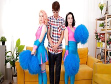 Natural Milana and Sara Rich's blonde action