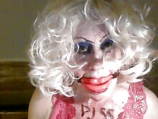 Sissy Cd Whore,  Sarah,  Humiliates Herself,  By Drinking Own Piss,  While Mouth Gagged