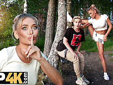 MOMMY4K.  Russian Cougar Malusha found a dude with huge cock in the park and fucked him in 5 minutes