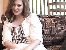 Sexy MILF getting off in seamless pantyhose