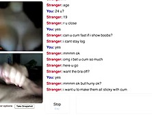 Omegle Teen Show Massive Perky Tits for my Cum