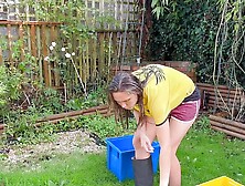 A Welly Boot Gunging - Sploshing Wam Fun