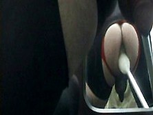 SLICON HANDSFREE CUM-RED SKIRT