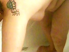 Plumper Takes a shower.