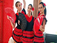 Vivid Sahily Sweet and Anastasia Brokelyn at shaved movie