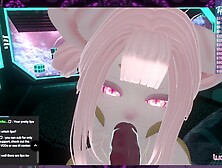 Horny Cat Lady Kira's Sloppy VR Bj Set of