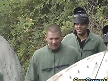 Paintball group fucking