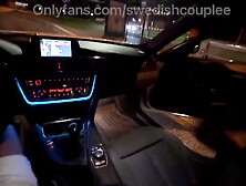 Picking up girl in leather coat