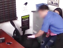 Teen Drilled From The Back After Interrogation By Cop