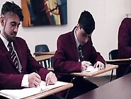 Horny students giving their hot teacher an ultimatum