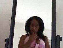 Mya Lovely plays with herself (French dirty talk)