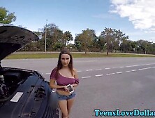 Amateur small teeny with bigtits drilled and spunk for money pov