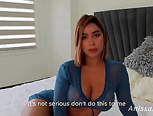 Anissamiller's girl mounts her stepbrother while talking on the phone with her cuck-old BF.