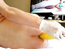 luckyass12 anal streching with big plug 1