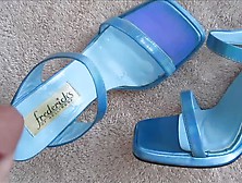 Blue Fredericks Of Hollywood High Heel Shoes Cumme